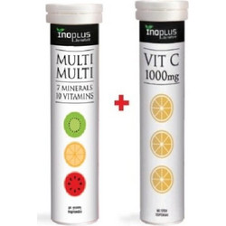 Inoplus Multi Multi 20s + Vitamin C 1000mg 20 Αναβράζοντα Δισκία