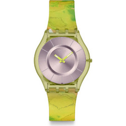 Swatch Paradise Canopy Γυναικείο Ρολόι με Κίτρινο Καουτσούκ Λουράκι SS08G112