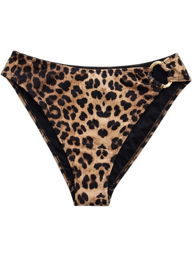 Sugarfree Bikini Slip Animal Print Καφέ Μαύρο 26802014-331