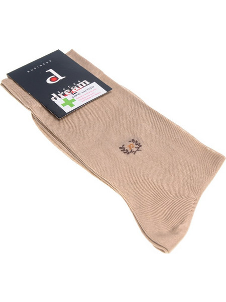 Dream Socks Βαμβακερές Ανδρικές Κάλτσες Ψηλές Μπεζ 2320