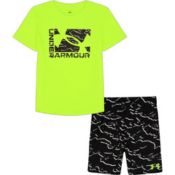 Under Armour Παιδικό Σετ για Αγόρι Καλοκαιρινό Lime Μαύρο UASJI70E-730