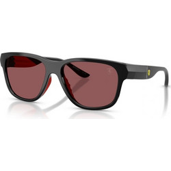 Ray-Ban RB6028U 5011E Ανδρικά Γυαλιά Ηλίου Τετράγωνα Κοκάλινα Μαύρα με Ροζ Φακό