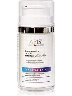 Apis Natural Cosmetics Crystal Skin Κρεμώδης Μάσκα Προσώπου για Ενυδάτωση & Λάμψη 50ml