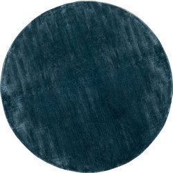 Kare Design Cosy Χειροποίητο Χαλί Στρογγυλό 200cm Μπλε