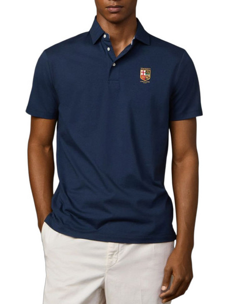 Hackett Ανδρική Μπλούζα Polo Κοντομάνικη Navy Μπλε HM5600114-584