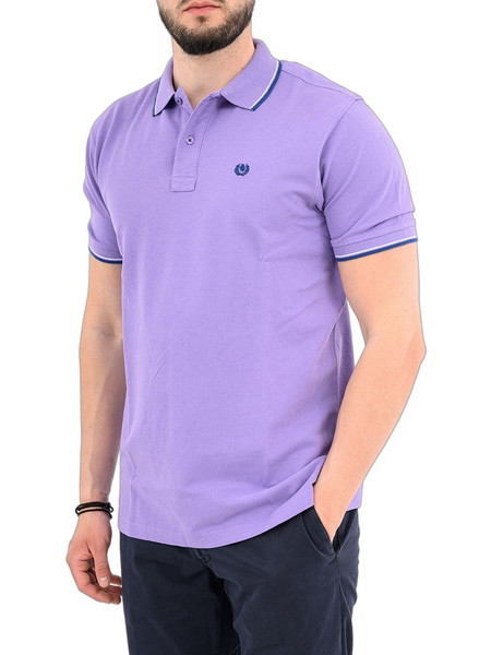 Ascot Ανδρική Μπλούζα Polo Κοντομάνικη Μωβ 15388357-28