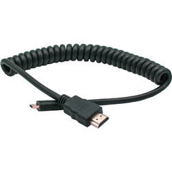 Caruba Καλώδιο Spiral HDMI Male to Mini HDMI Male 1m Black CHS-2