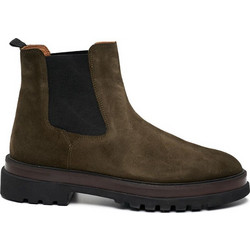 Philippe Lang Ανδρικά Chelsea Μποτάκια Suede Χακί 6727