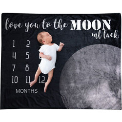 Κουβέρτα Φωτογράφισης για Αγόρι Love You To The Moon & Back Μαύρη