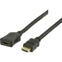 Valueline Καλώδιο HDMI 1.4 HDMI Male to HDMI Female 2m Black VGVP34090B20