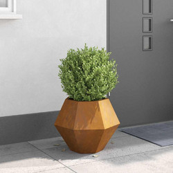 vidaXL Γλάστρα Εξωτερικού Χώρου Ατσάλινη Rusted 50x50x40cm 884064