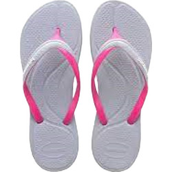 Havaianas Γυναικείες Σαγιονάρες Αντιολισθητικές Λευκές Φούξια 4137722-3498