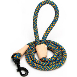 Nobleza Rope Λουρί Σκύλου 1.2m x 14mm Κίτρινο Μπλε