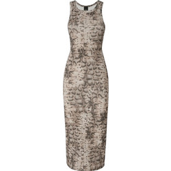 Pinko Midi Καλοκαιρινό Καθημερινό Φόρεμα Μπεζ 106993A3DP-CZ9
