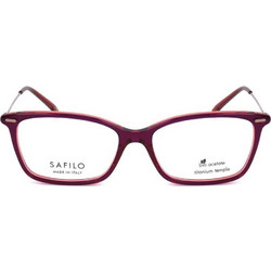 Safilo LINEAT 14C48 Γυναικείος Σκελετός Γυαλιών Οράσεως Κοκάλινος Μεταλλικός Ασημί Μωβ