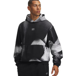 Under Armour Icon Fleece Printed Ανδρικό Αθλητικό Φούτερ με Κουκούλα Μαύρο 6016615-008
