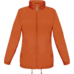 B & C Γυναικείο Μπουφάν Softshell Μακρύ Αντιανεμικό Πορτοκαλί JW902