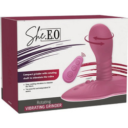 She.E.O Grinder Δονητής για Ζευγάρια με Τηλεχειριστήριο 15.5cm Ροζ
