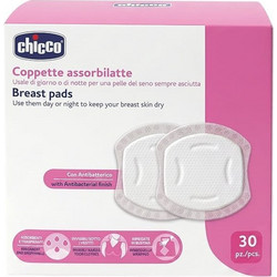 Chicco Antibacterial Επιθέματα Στήθους 30τμχ