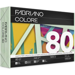 Fabriano Colore Χαρτί Α4 80gr/m² 500 Φύλλα Verde Chiaro 19975521297