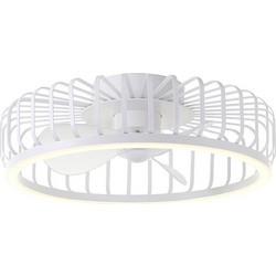 Brilliant Capo G80920/05 Ανεμιστήρας Οροφής 48cm 36W με Φως & Τηλεχειριστήριο Λευκός