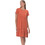 PNN Nightwear Mini Καλοκαιρινό Καθημερινό Φόρεμα Μεταξωτό Πορτοκαλί 0263-0014-4