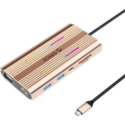 Orico USB-C Docking Station με HDMI PD Ethernet XDR-X1-RG-BP