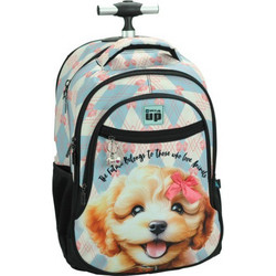 Back Me UP Scotch Dog Σχολική Τσάντα Τρόλεϊ Δημοτικού Γαλάζια 357-44074