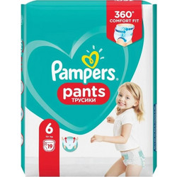 Pampers Pants Πάνες Βρακάκι No6 15+kg 10τμχ