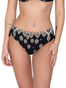 Luna Bikini Slip Μαύρο Μπεζ 94706