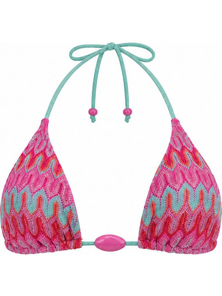 Sugarfree Bikini Top Τριγωνάκι Φούξια Τιρκουάζ 26801042-529