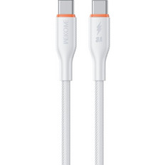 Wekome WDC-122 Braided USB-C to USB-C 65W 1m White