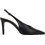 KALOGIROU Syntney Γόβες Slingback Δερμάτινες με Τακούνι Στιλέτο Μαύρες