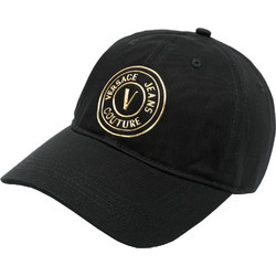 Versace Καπέλο Jockey Υφασμάτινο Μαύρο 76HAZK26-ZG205-G89
