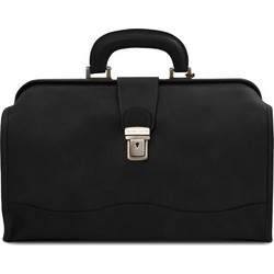 Tuscany Leather Raffaello Ιατρική Τσάντα Δερμάτινη Μαύρη