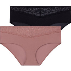 Dorina Celine Γυναικεία Slip με Δαντέλα 2Pack DCMI0019LA043-2X0523