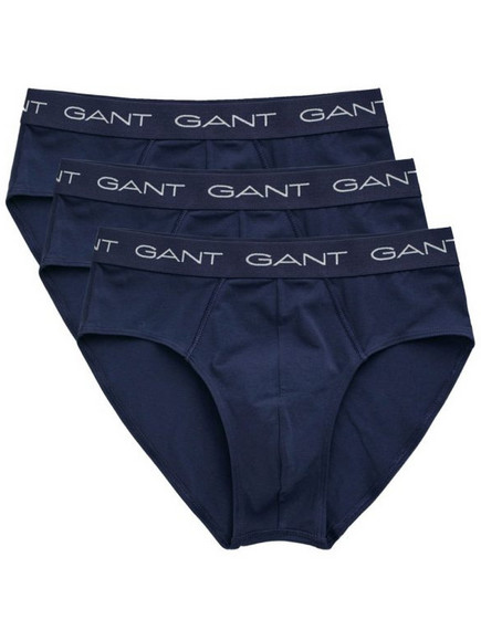 Gant Ανδρικά Σλιπ Βαμβακερά Navy Μπλε 3Pack 3G900013001