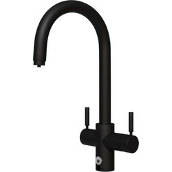 InSinkErator 45357AW-ISE+45094 Μπαταρία Κουζίνας Πάγκου Τριπλής Παροχής Ανάμεικτη Μαύρη