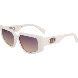 Liu Jo LJ801S 15102 Γυναικεία Γυαλιά Ηλίου Cat Eye Κοκάλινα Λευκά με Καφέ Φακό