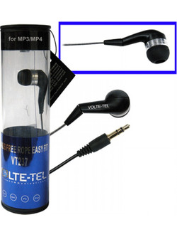 Volte-Tel VT237 Ακουστικά Ψείρες Earbuds Μαύρα