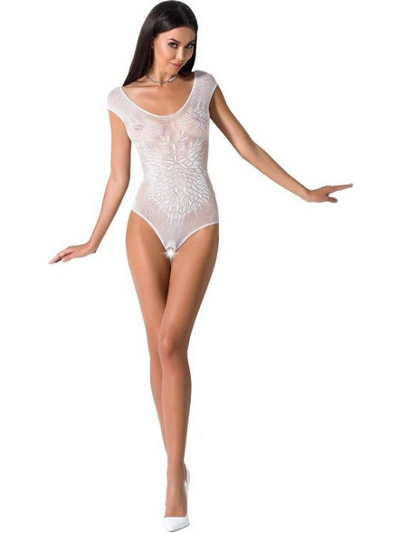 Passion Sexy Κορμάκι Slip Αυτοκινήτου See Through Λευκό BS064