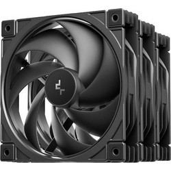 Deepcool FD12 V2 Case Fan 120mm με Σύνδεση 4-Pin PWM 3τμχ Black