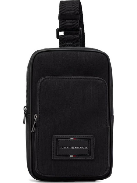 Tommy Hilfiger Ανδρική Τσάντα Στήθους Μαύρη AM0AM14466-BDS