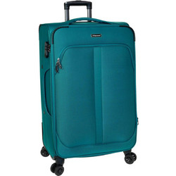 Diplomat Lisbon ZC208 Βαλίτσα Μεγάλη 78x46x34cm με 4 Ρόδες Πετρόλ