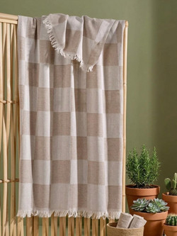 Stewe Home Πετσέτα Θαλάσσης Καφέ 70x150cm 28726