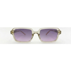 Enzo SZ8823 C6 Γυναικεία Γυαλιά Ηλίου Τετράγωνα Κοκάλινα Πράσινα με Μωβ Φακό