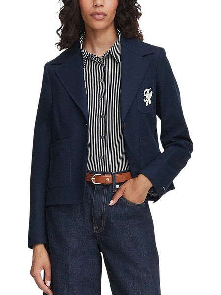 Tommy Hilfiger Γυναικείο Σακάκι Μακρύ Υφασμάτινο Navy Μπλε WW0WW50146-C1G