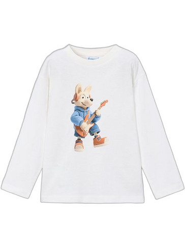 Mayoral Παιδικό T-Shirt Μακρυμάνικο Λευκό 16-04017-086