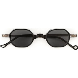 Eyepetizer A-C-6342-26-145 Γυναικεία Γυαλιά Ηλίου Πολυγωνικά Μεταλλικά Μαύρα με Μαύρο Φακό
