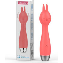 Niar Pleasures Bunny Pop Κλειτοριδικός Δονητής 18cm Πορτοκαλί